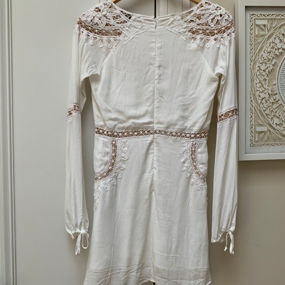 For Love & Lemons x Revolve White Boho Spring Dress - Picture 5 of 7